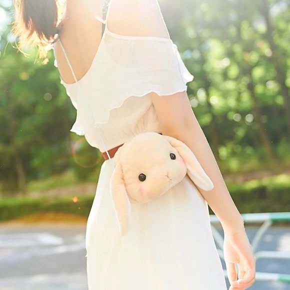 Pote Usa Loppy Rabbit Face Pochettes - Picture 1 of 5